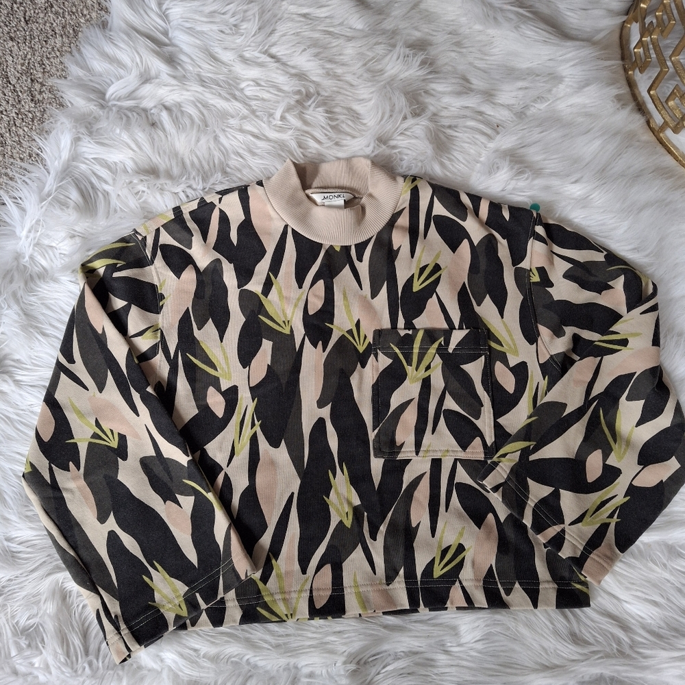 Monki Crop sweatskirt